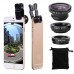 Clip-On Lens 3-in-1 for Cell Phones & Tablets w/ Cameras